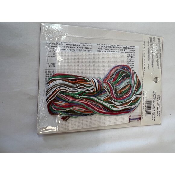 Christmas Traditions Snowman In Window Cross Stitch Kit 6" X 6" - Picture 6 of 6